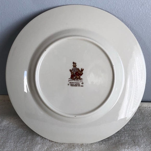 Royal Doulton Bunnykins Rocket Launch Salad Plate 8” Albion Shape - Picture 4 of 6